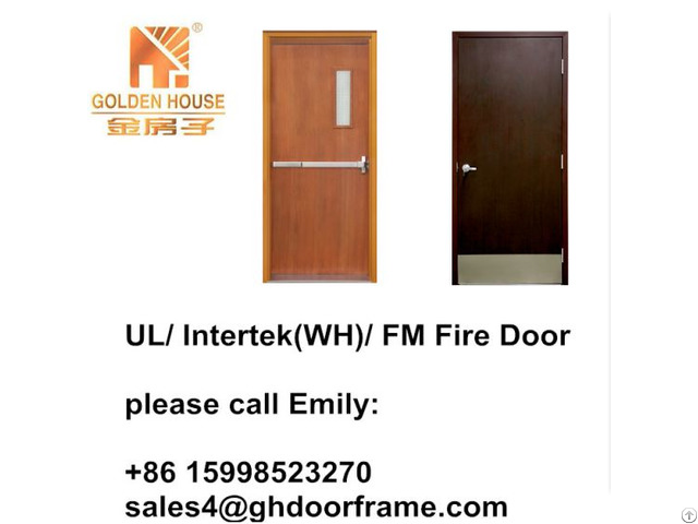 Ul Fire Rated Door 180mins 90mins