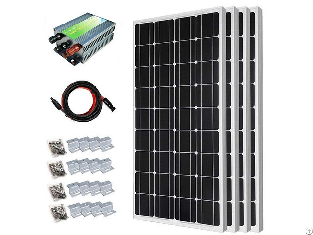 400w Off Grid Monocrystalline Solar Panel Starter Kit