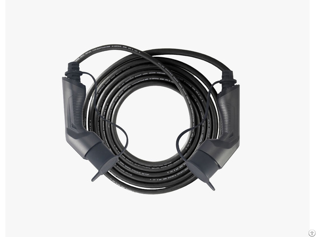 16a Three Phase Iec 62196 2 Ev Charging Cable With 5m Black Tuv Cord