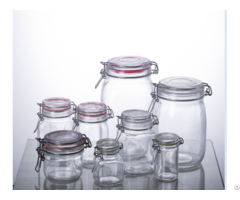 Airtight Wire Bail Glass Containers