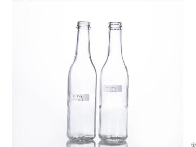 Clear Beer Bottle With Crown Cap