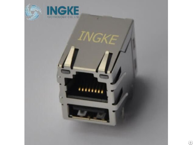 Rj45 Magjack With Usb 0821 1x1t 06 F