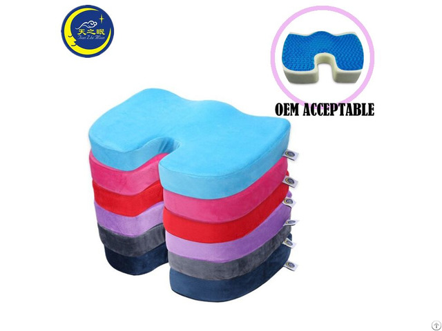 No Odor Comfort Soft Plush Coccyx Orthopedic Memory Foam Seat Cushion