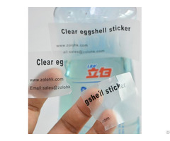 Transparent Destructible Label