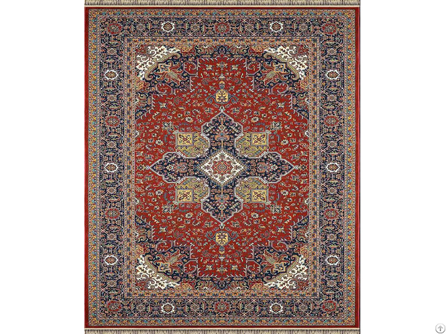 Heriz Red Navy