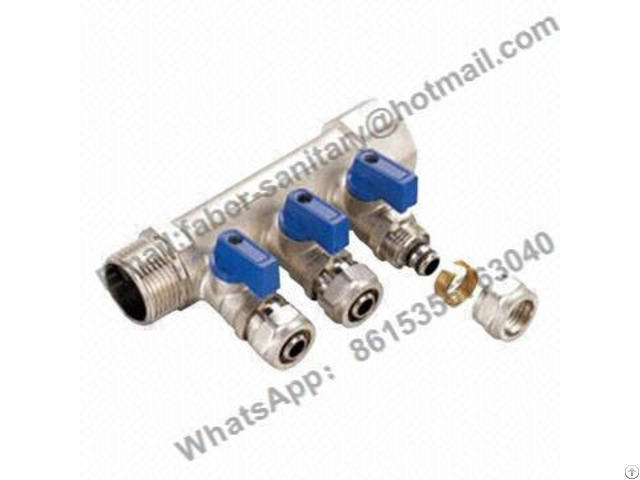 Nickel Plated Pex Pipe Brass Manifold For Water