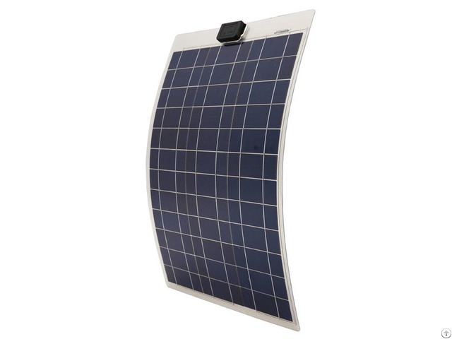 Waterproof 50w 12v Semi Flexible Poly Solar Panel With 1 4m Cables