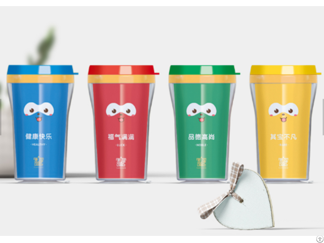 Antibacterial Suction Bpa Free Plastic Pp Spill Proof Kids Drinking Cups