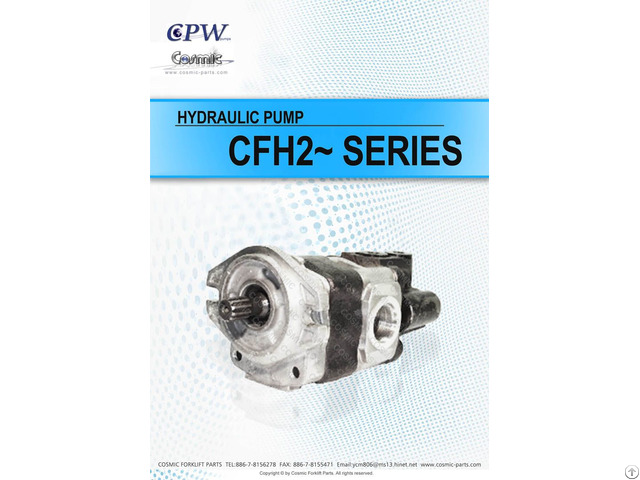 Cosmic Forklift Parts On Sale 342 Cpw Hydraulic Pump Cfh22 Series Catalogue Size