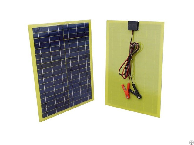 20w Epoxy Resin Solar Panel For 12v Camping Car Battery Charging