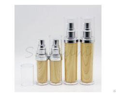 New Design Double Wall Wooden Plastic Bottle