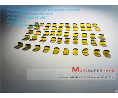 Hpht Mono Crystal Diamond Plates For Non Ferrous Miya At Moresuperhard Com