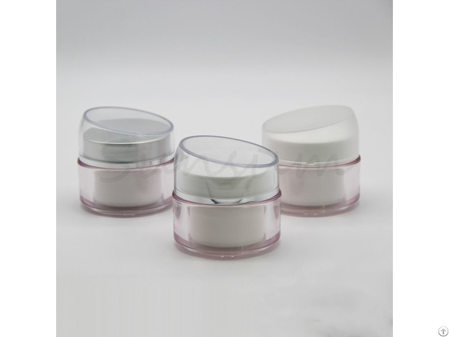 50ml Cosmetic Double Wall Plastic Cream Jar