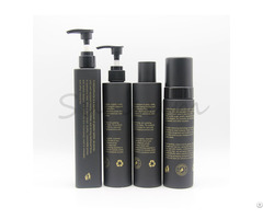 Mattw Black Empty Shampoo Packaging Bottle Set