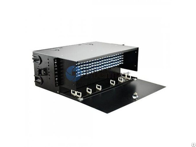 Loaded Lc Faps 4ru Rack Mount Fiber Enclosure Panduit Frme4 Compatible 288 Ports