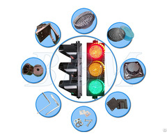 Energy Saving 200mm Full Ball Traffic Warning Light