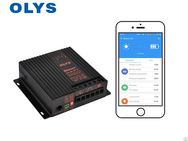 Solar Car Controller Bluetooth App Battery Charging Device