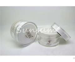 Luxurious Wine Red Facial Cream Plastic Jar