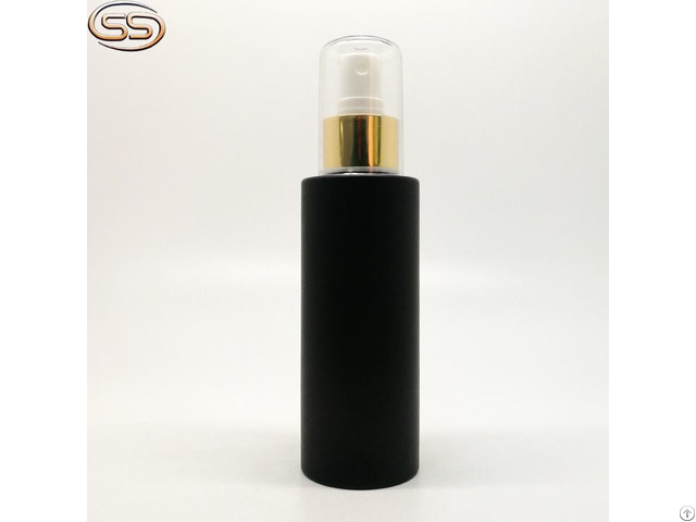 Black Matte Pet Empty Lotion Cosmetic Bottle