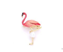 Animal Enamel Pins Pink Jewelry Greater Flamingo Pin