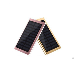 Ultra Slim Solar 10000mah Oem Free Logo Printing Power Bank