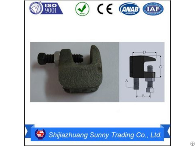 Galvanized Malleable Iron Top Beam Clamp