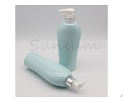 Screen Printing Transparent Pet Plastic Shampoo Bottle