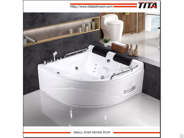 Double Person Sector Acrylic Whirlpool Bathtub Tmb007