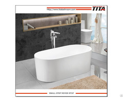 Shallow Compact Acrylic Free Standing Bathtub Tcb020d