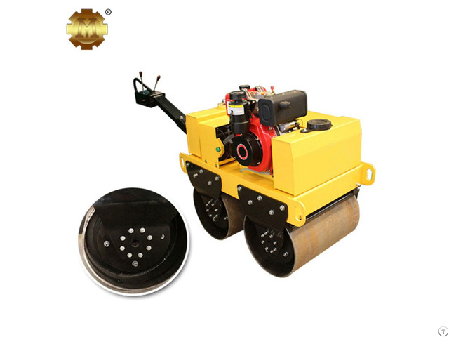 Ym 50 540kg Gasoline Walk Behind Double Drum Vibratory Roller