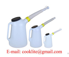 Fluid Fuel Oil Antifreeze Measuring Jug With Cap And Flexi Spout