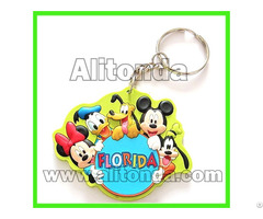 High Quality Promotional Pvc 2d 3d Cartoon Figure Animal Key Chains Custom Manufacturer