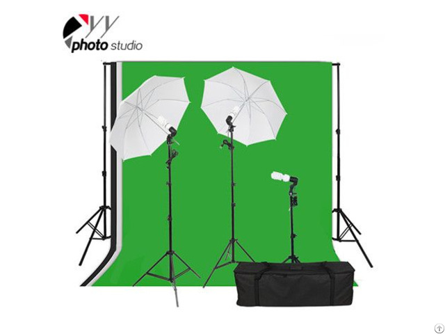 Photo Studio Umbrella Continuous Lighting Kit With Support System