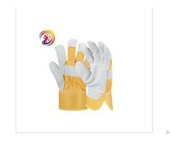 Split Leather Design Heavy Duty Industrial Safety Mechanics Woodworking Gloves