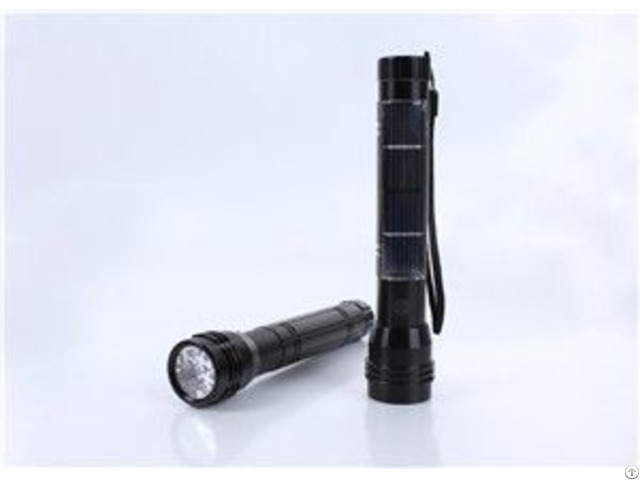 Solar Torch Flashlight For Camp And Outdoors