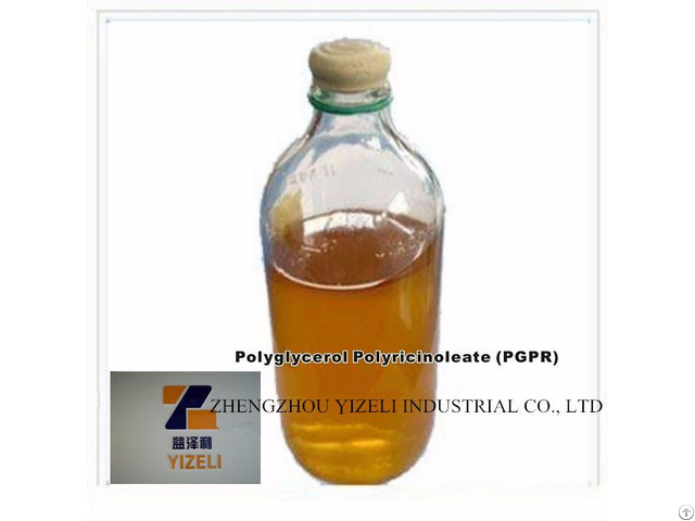 Chocolate Additive Polyglycerol Polyricinoleate Pgpr