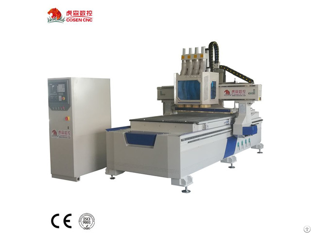 Cosen Cnc Woodworking Router With Four Heads For Furniture