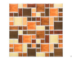 Vegetable Pattern Glass Mosaic Plastic Tile