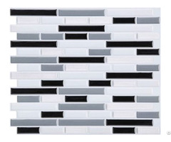 Blend Random Strip Mosaic Tile Sticker Adhesive Backsplash