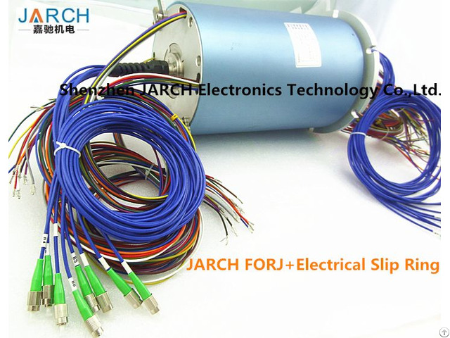 Jarch 8 Channels Forj Fiber Optic Rotary Joint 6 Circuits Electrical Slip Ring In Rov Technical
