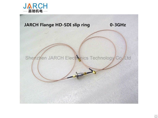 High Frequency Hd Sdi Slip Rings Flange Mounted 0 3ghz Rotary Joint For 1080p Coaxial