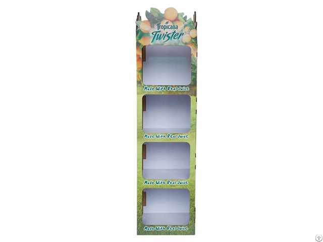 Corrugated Floor Display For Juice