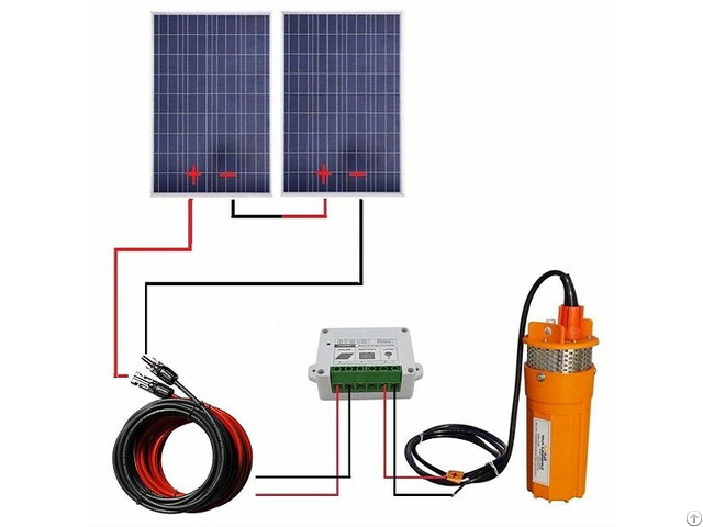 200w 24v Solar Pump System With Mounting Kits For Water Fountain