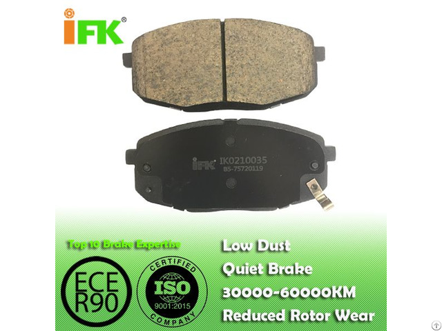 Semi Low Metallic Nao Ceramic 581011ha00 Gdb3450 D1397 Disc Brake Pad Manufacturer