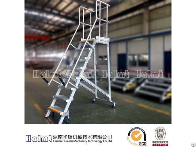 China Manufacture Aluminum Ladders With Hand Rails