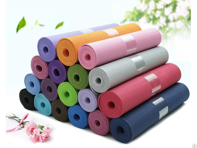 Custom Label Exercise Mat For Yoga Pilates Eco Friendly