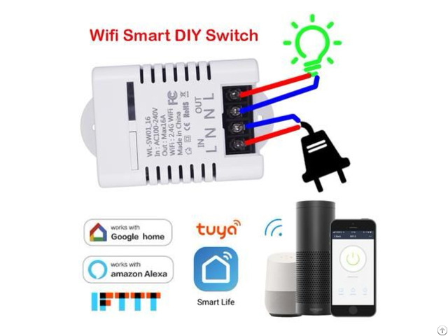 Wifi Breaker Diy Switch 16a Smart Life App Control