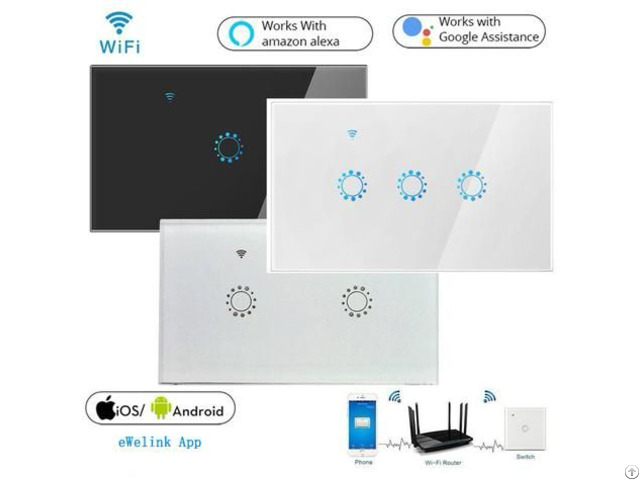 Us Standard Wifi Smart Touch Wall Switch