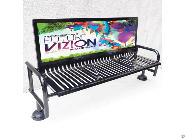 Outdoor Advertising Bench