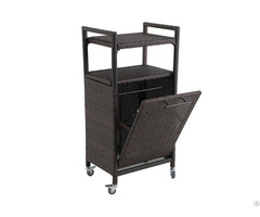 Outdoor Rattan Dustbin